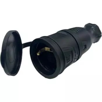 Каучуковая розетка iTOK iCONNECT i-KI-KR-ICONNECT-1PEN-IP44-BLACK