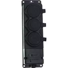 Каучуковая трехместная розетка EKF PRO RPS-015-16-230-44-r