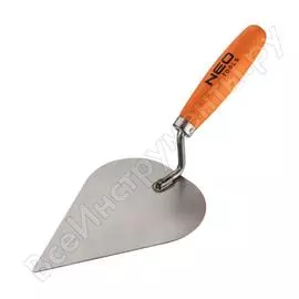 Кельма в форме сердца neo 190 мм деревянная ручка 50-105