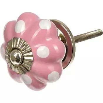Керамическая ручка для мебели BlumenHaus В горох 66259