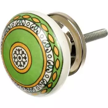 Керамическая ручка для мебели BlumenHaus Восточный узор 66245