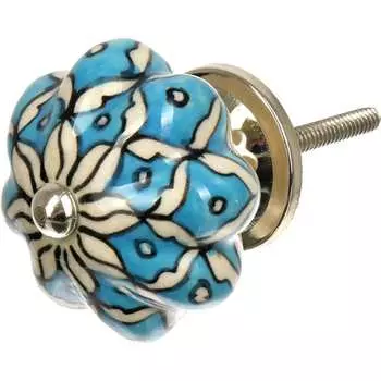 Керамическая ручка для мебели BlumenHaus Незабудка 66197
