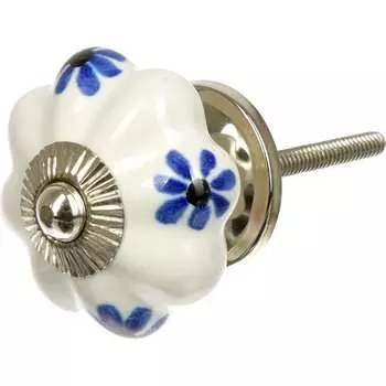 Керамическая ручка для мебели BlumenHaus Василек 66037