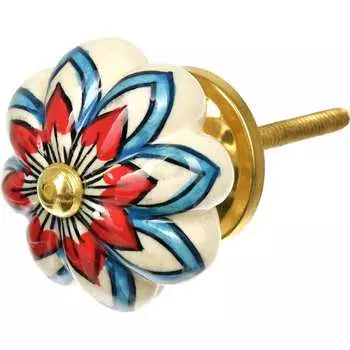 Керамическая ручка для мебели BlumenHaus Лотос 66110