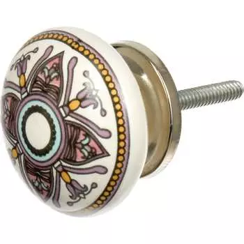 Керамическая ручка для мебели BlumenHaus Орнамент 66244