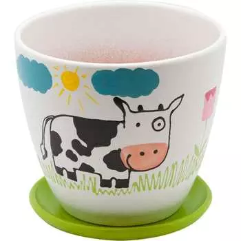 Керамический горшок Вещицы корова BH-11-1