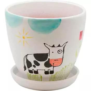 Керамический горшок Вещицы корова BH-11-2