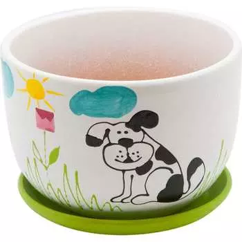 Керамический горшок Вещицы собака BH-10-4