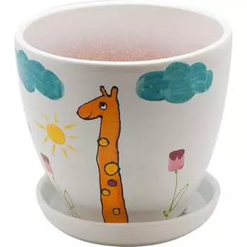 Керамический горшок Вещицы жираф BH-09-2