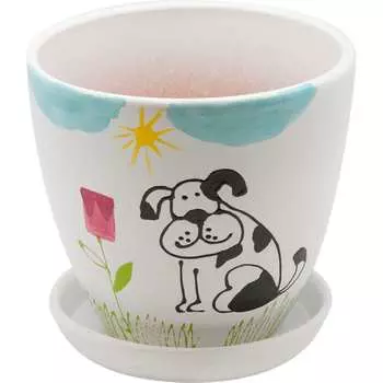 Керамический горшок Вещицы собака BH-10-2