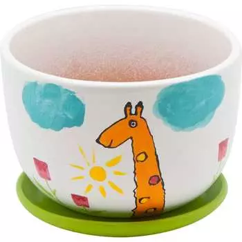 Керамический горшок Вещицы жираф BH-09-4