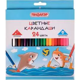 Классические цветные карандаши Пифагор