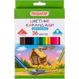 Классические цветные карандаши Пифагор