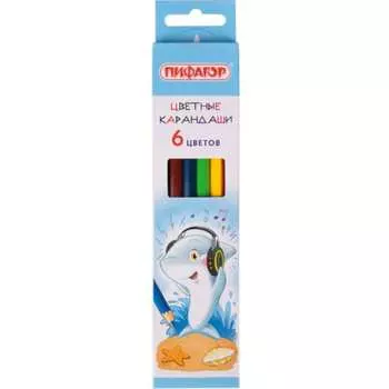 Классические заточенные цветные карандаши Пифагор