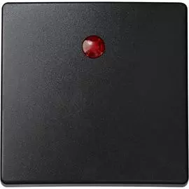 Клавиша для кнопочного одноклавишного выключателя Simon с подсветкой графит 73011-62