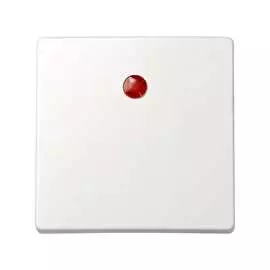 Клавиша для кнопочного одноклавишного выключателя Simon с подсветкой белый 73011-60