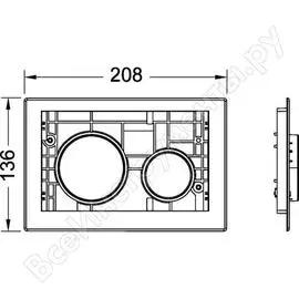 Клавиша для смыва унитаза TECE