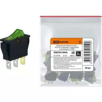Клавишный переключатель TDM ELECTRIC IRS-101-G SQ0703-0044