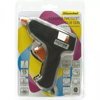 Клеевой пистолет Silwerhof GG015 15Вт стерж.:7мм 1924921
