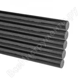 Клеевые стержни REXANT 1 кг; 7.4 мм; 200 мм черные 09-1104-1