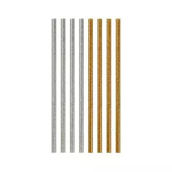 Клей Micron ЭВА, d 7.2 мм, 20 см, ассорти №1 (золото/серебро) для малых клеевых пистолетов с блестками GFGL-7 570995