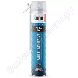 Всесезонный бытовой монтажный полиуретановый клей-пена KUDO НОМЕ12+ KUPH10UAU