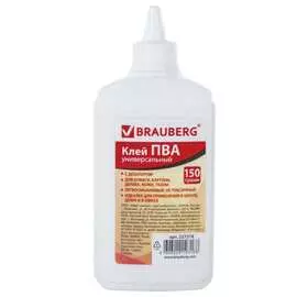 Клей ПВА для бумаги, картона, дерева BRAUBERG 227378