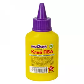 Клей ПВА для бумаги, картона, дерева ЮНЛАНДИЯ