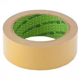 Клейкая двусторонняя лента сибртех 38 мм х 5 м, на тканевой основе сибртех 88710