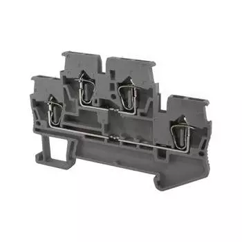 Клеммный безвинтовой двухуровневый TDM (ДЗКБ) 2,5 мм2 31А серый SQ0822-0067