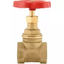 Клиновая муфтовая латунная задвижка ITAP