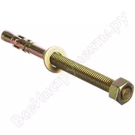 Клиновой желтопассивированный анкер ЗУБР М12x150 мм (10 шт.) 302032-12-150