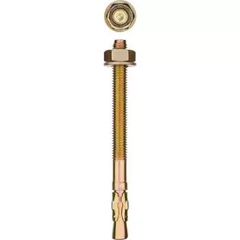 Клиновой желтопассивированный анкер ЗУБР М12x115 мм (25 шт.) 302032-12-115