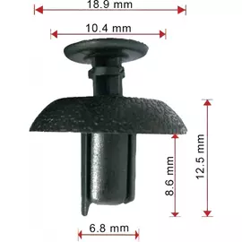 Клипса переднего подкрылка AVERS