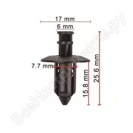 Клипса крепления порога 50 шт avers 9046708180-50