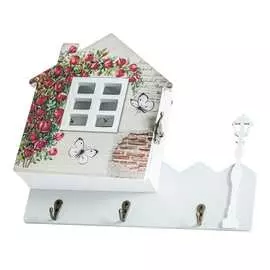 Ключница русские подарки домик 30x6x25см 238912