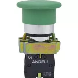Кнопка ANDELI XB2-BC31 Грибок ADL10-062
