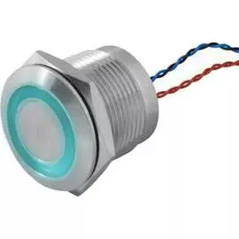 Кнопка пьезо RUICHI RPS19ZE/B on-off 114250