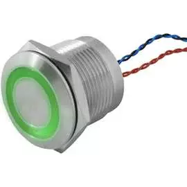 Кнопка пьезо RUICHI RPS19ZE/G on-off 114246