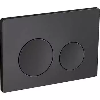 Кнопка слива RGW черный, двойной смыв SWH-07B 68420007-04