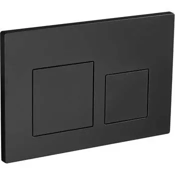 Кнопка слива RGW черный, двойной смыв SWH-09B 68420009-04