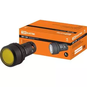 Кнопка TDM ELECTRIC SB7-CW3565-220VLED SQ0746-0037