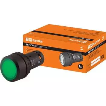 Кнопка TDM ELECTRIC sb7-cw3361-24vled SQ0746-0026
