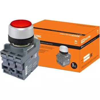 Кнопка TDM ELECTRIC MP2-21R LED SQ0747-0025