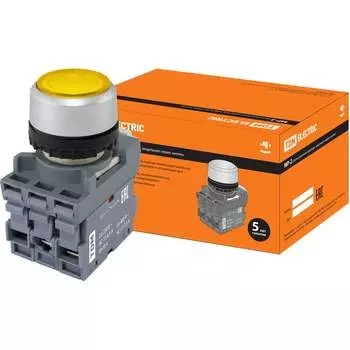 Кнопка TDM ELECTRIC MP2-21Y LED SQ0747-0023