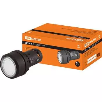 Кнопка TDM ELECTRIC SB7-CW3161-24V(LED) SQ0746-0024