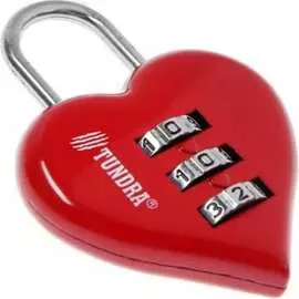 Кодовый навесной замок ТУНДРА Сердце 4668270