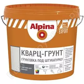 Колеруемый грунт под декоративную штукатурку alpina svt expert кварц-грунт 4 кг. 948103232