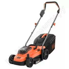Колесная аккумуляторная газонокосилка black+decker 36в bcmw3336l1-qw