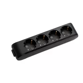 Колодка panasonic x-tendia 54984 4гн с/з черная wltb0440-2bl-res